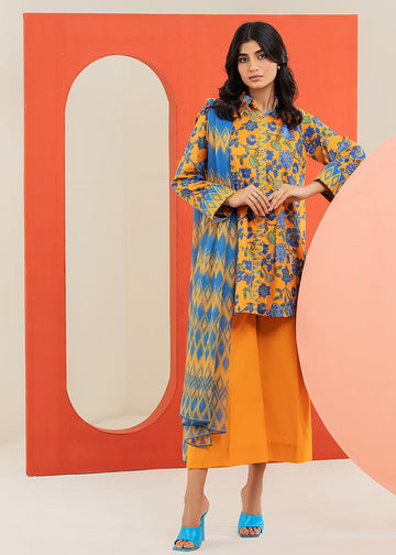 Alkaram MS-08-23-Yellow Mid Summer Collection Online Shopping